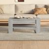 Mesa De Centro Madera Contrachapada Gris Sonoma 102x55x45 Cm Vidaxl