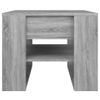 Mesa De Centro Madera Contrachapada Gris Sonoma 55,5x55x45 Cm Vidaxl