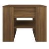 Mesa De Centro Madera Contrachapada Roble Marrón 55,5x55x45 Cm Vidaxl