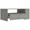 Mesa De Centro Madera Contrachapada Gris Sonoma 102x55x42 Cm Vidaxl