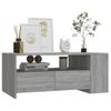 Mesa De Centro Madera Contrachapada Gris Sonoma 102x55x42 Cm Vidaxl