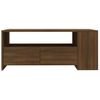 Mesa De Centro Madera Contrachapada Roble Marrón 102x55x42 Cm Vidaxl