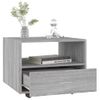 Mesa De Centro Madera Contrachapada Gris Sonoma 55x55x40 Cm Vidaxl