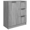 Aparador De Madera Contrachapada Gris Sonoma 60x30x70 Cm Vidaxl