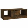 Mesa De Centro Madera Contrachapada Roble Ahumado 102x50x36 Cm Vidaxl