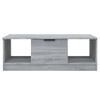 Mesa De Centro Madera Contrachapada Gris Sonoma 102x50x36 Cm Vidaxl