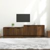 Mueble De Tv Madera Contrachapada Roble Marrón 158,5x36x45 Cm Vidaxl