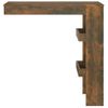 Mesa De Bar De Pared Contrachapada Roble Ahumado 102x45x103,5cm Vidaxl