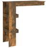 Mesa De Bar De Pared Contrachapada Roble Ahumado 102x45x103,5cm Vidaxl