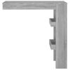 Mesa De Bar De Pared Madera Contrachapada Gris 102x45x103,5cm Vidaxl