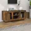 Mueble Para Tv Madera Contrachapada Roble Ahumado 102x35x45 Cm Vidaxl