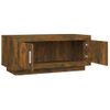 Mesa De Centro Madera Contrachapada Roble Ahumado 102x50x45 Cm Vidaxl