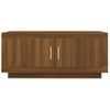 Mesa De Centro Madera Contrachapada Roble Marrón 102x50x45 Cm Vidaxl