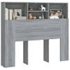 Mueble Cabecero Gris Sonoma 120x19x103,5 Cm Vidaxl