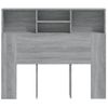 Mueble Cabecero Gris Sonoma 120x19x103,5 Cm Vidaxl