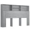 Mueble Cabecero Color Gris Sonoma 160x19x103,5 Cm Vidaxl