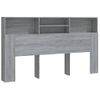 Mueble Cabecero Gris Sonoma 180x19x103,5 Cm Vidaxl