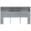 Mueble Cabecero Gris Sonoma 180x19x103,5 Cm Vidaxl