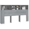 Mueble Cabecero Gris Sonoma 180x19x103,5 Cm Vidaxl