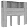 Mueble Cabecero Gris Sonoma 120x18,5x102,5 Cm Vidaxl