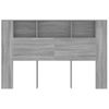 Mueble Cabecero Gris Sonoma 160x18,5x104,5 Cm Vidaxl