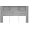 Mueble Cabecero Gris Sonoma 180x18,5x104,5 Cm Vidaxl