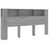 Mueble Cabecero Gris Sonoma 200x18,5x104,5 Cm Vidaxl