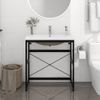 Estructura De Baño Con Lavabo Incorporado Hierro Negro Vidaxl