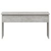 Mesa De Centro Contrachapada Gris Hormigón 102x50,5x52,5 Cm Vidaxl