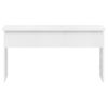 Mesa De Centro Contrachapada Blanco Brillante 102x50,5x52,5 Cm Vidaxl