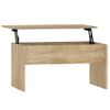 Mesa De Centro Madera Contrachapada Roble Sonoma 80x50,5x41,5cm Vidaxl