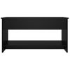 Mesa De Centro Madera Contrachapada Negro 102x50x52,5 Cm Vidaxl