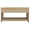 Mesa De Centro Madera Contrachapada Roble Sonoma 102x50x52,5 Cm Vidaxl