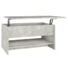 Mesa De Centro Madera Contrachapada Gris Hormigón 80x50x40 Cm Vidaxl