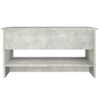 Mesa De Centro Madera Contrachapada Gris Hormigón 80x50x40 Cm Vidaxl