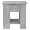 Mesa De Centro Madera Contrachapada Gris Hormigón 101x49x52 Cm Vidaxl