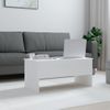 Mesa De Centro Madera Contrachapada Blanco 102x50,5x46,5 Cm Vidaxl