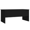 Mesa De Centro Madera Contrachapada Negra 102x50,5x46,5 Cm Vidaxl