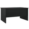 Mesa De Centro Madera Contrachapada Negra 80x50x42,5 Cm Vidaxl