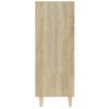 Aparador De Madera Contrachapada Roble Sonoma 69,5x32,5x90 Cm Vidaxl