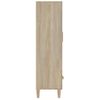 Aparador Madera Contrachapada Roble Sonoma 70x31x115 Cm Vidaxl