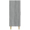 Aparador De Madera Contrachapada Gris Sonoma 70x34x90 Cm Vidaxl