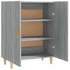 Aparador De Madera Contrachapada Gris Sonoma 70x34x90 Cm Vidaxl