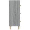 Aparador De Madera Contrachapada Gris Sonoma 70x34x90 Cm Vidaxl