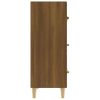 Aparador Madera Contrachapada Marrón Roble 70x34x90 Cm Vidaxl