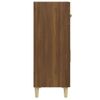 Aparador Madera Contrachapada Marrón Roble 69,5x34x89 Cm Vidaxl