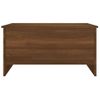 Mesa De Centro Madera Contrachapada Roble Marrón 80x55,5x41,5cm Vidaxl