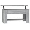 Mesa De Centro Madera Contrachapada Gris Sonoma 101x49x52 Cm Vidaxl