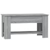 Mesa De Centro Madera Contrachapada Gris Sonoma 101x49x52 Cm Vidaxl