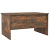 Mesa De Centro Madera Contrachapada Roble Ahumado 80x50x42,5 Cm Vidaxl